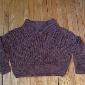 Elan Cowl Neck Crop Sweater Size Medium
